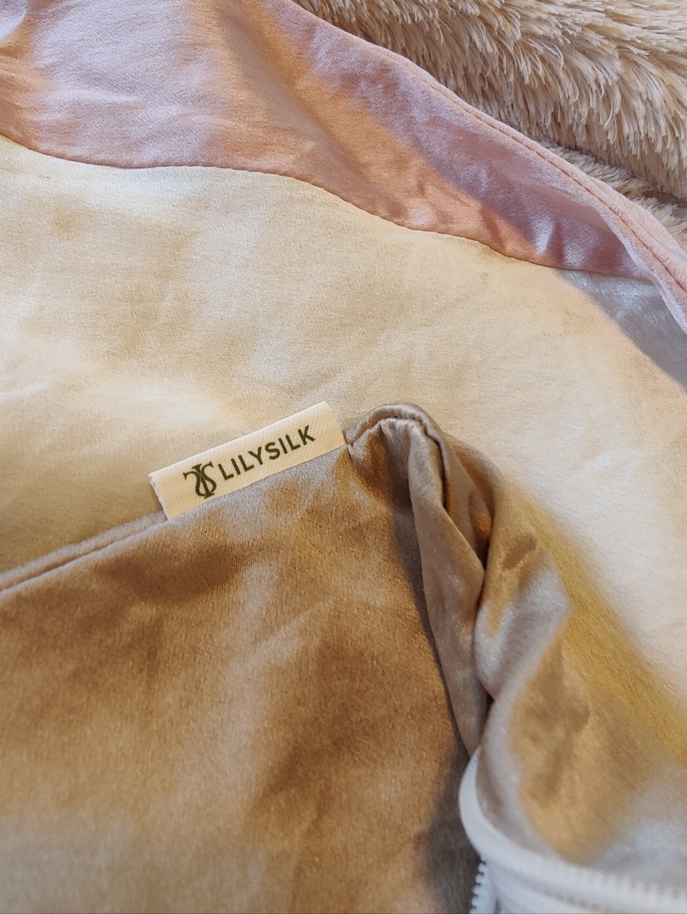 Lilysilk Patchwork Pillow Case Set - NWOT REAL SILK - Picture 2 of 6